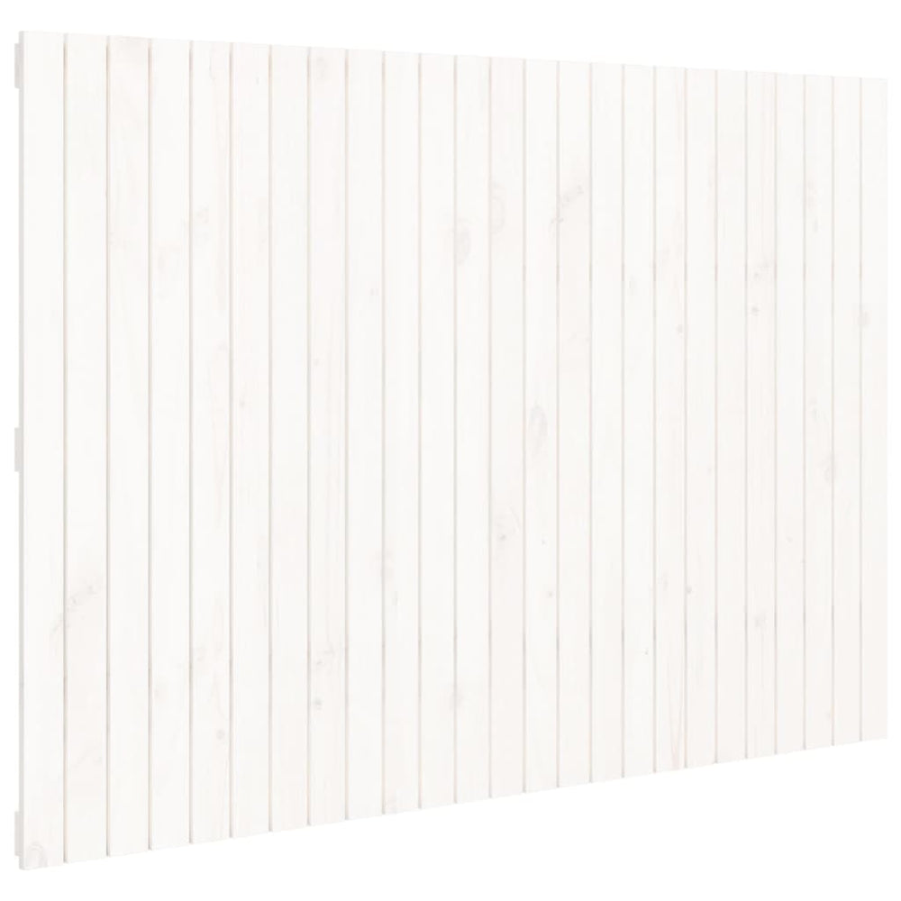 Wand Kopfteil Weiß Kiefer Massivholz 160cm