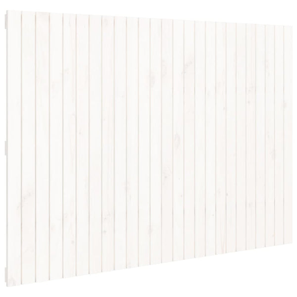 Wand Kopfteil Weiß Kiefer Massivholz 160cm