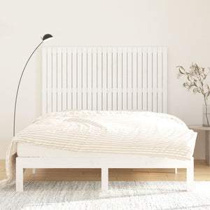 Wand Kopfteil Weiß Kiefer Massivholz 160cm