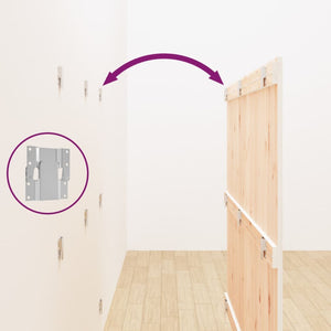 Wand Kopfteil Weiß Kiefer Massivholz 160cm