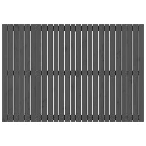 Wand Kopfteil Grau 159,5cm Massivholz
