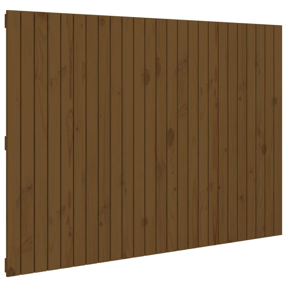 vidaXL Wall Headboard Honey Brown 159.5x3x110 cm Solid Pine Wood