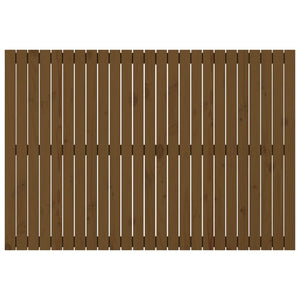 Wand Kopfteil Honigbraun 160cm Massivholz