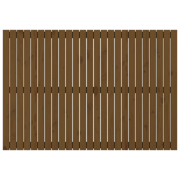 Wand Kopfteil Honigbraun 160cm Massivholz