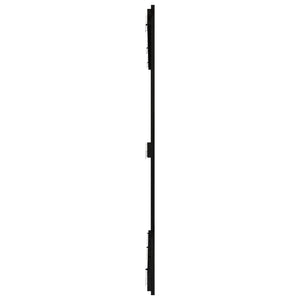 Schwarzes Wand-Kopfteil 160cm Massivholz