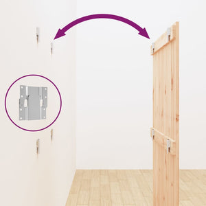 Wand Kopfteil 82,5cm Kiefer Massivholz