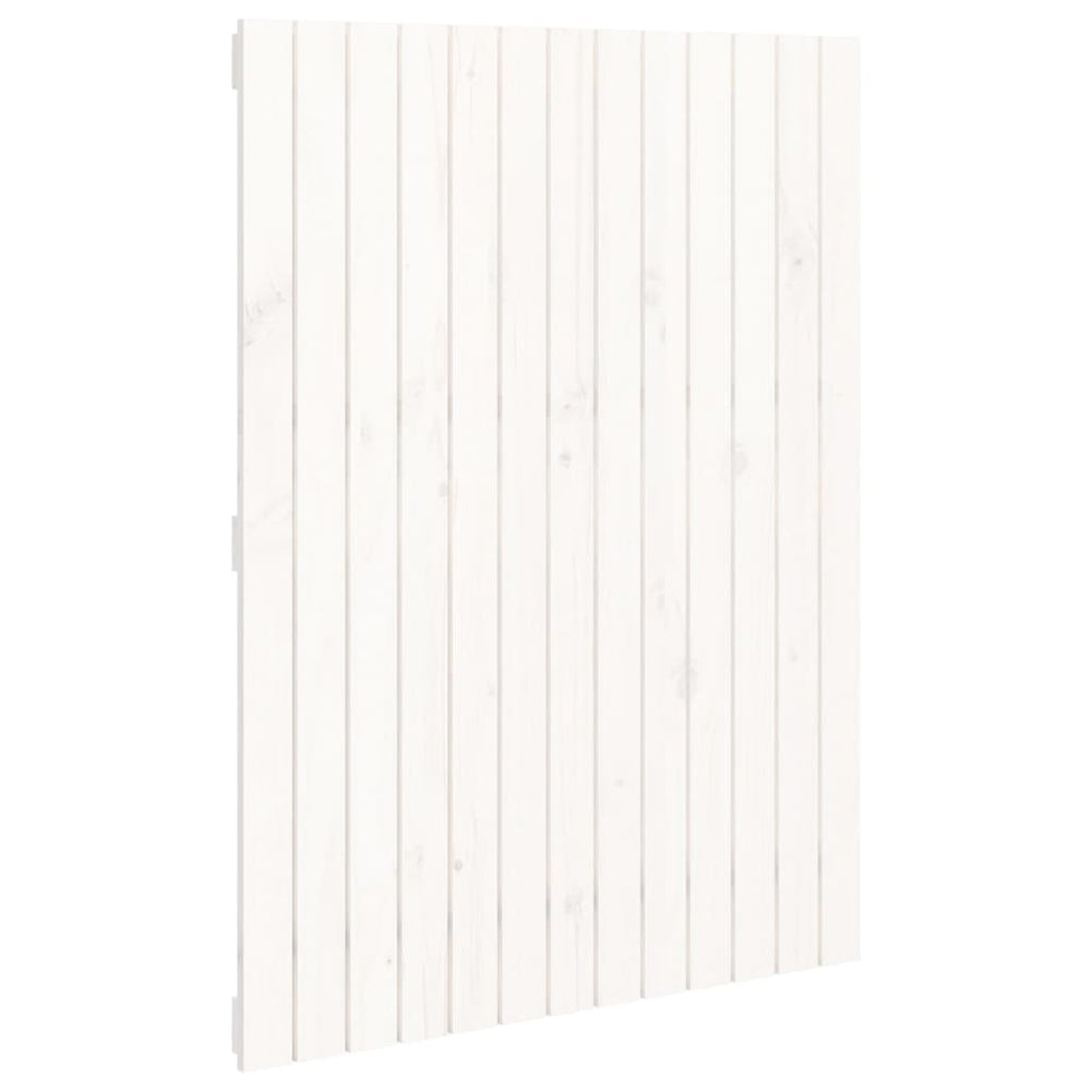 vidaXL Wall Headboard White 82.5x3x110 cm Solid Pine Wood