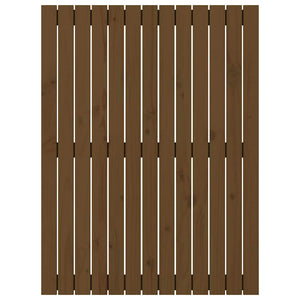Wand Kopfteil Honigbraun Kiefer Massivholz 82,5cm