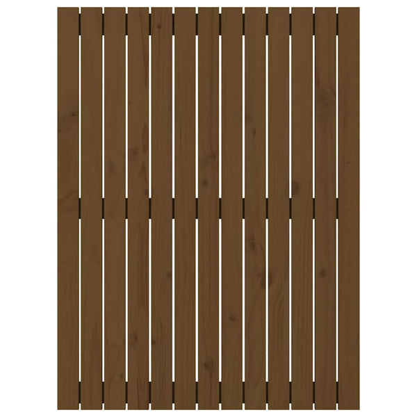 Wand Kopfteil Honigbraun Kiefer Massivholz 82,5cm