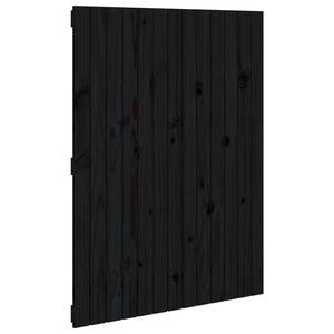 vidaXL Tête de lit murale Noir 82,5x3x110 cm Bois de pin massif