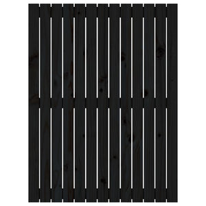 vidaXL Tête de lit murale Noir 82,5x3x110 cm Bois de pin massif