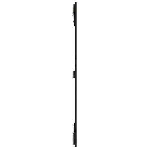 vidaXL Tête de lit murale Noir 82,5x3x110 cm Bois de pin massif
