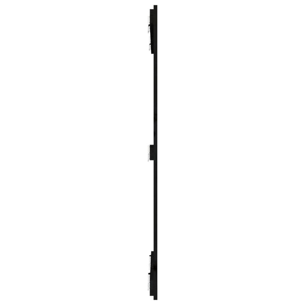 vidaXL Tête de lit murale Noir 82,5x3x110 cm Bois de pin massif