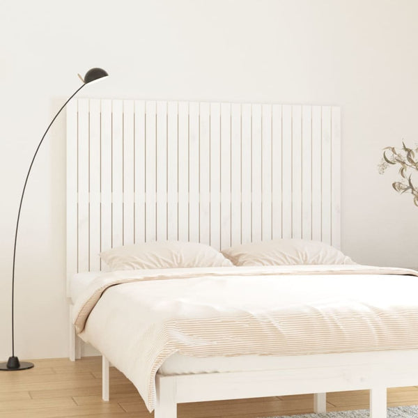 vidaXL Tête de lit murale Blanc 166x3x110 cm Bois de pin massif