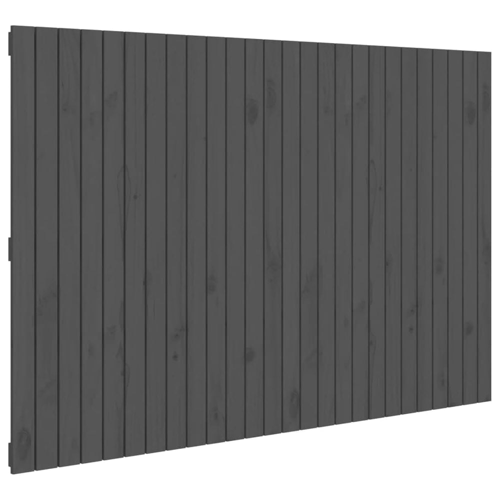 vidaXL Wall Headboard Grey 166x3x110 cm Solid Pine Wood