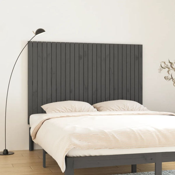 Graues Wand-Kopfteil 166 cm Kiefer Massivholz