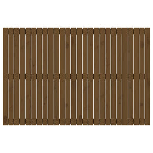 Wand Kopfteil Honigbraun 166cm Massivholz