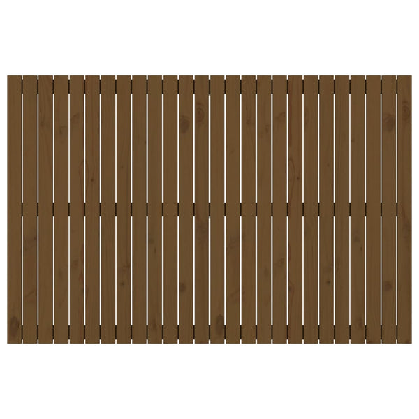 Wand Kopfteil Honigbraun 166cm Massivholz