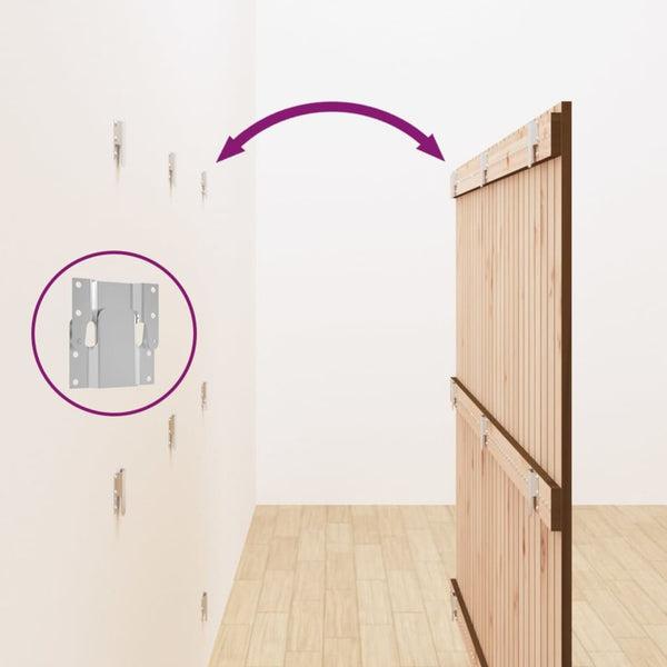 Wand Kopfteil Honigbraun 166cm Massivholz