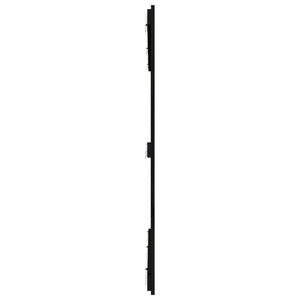 Schwarzes Wand-Kopfteil 166cm Kiefer Massivholz