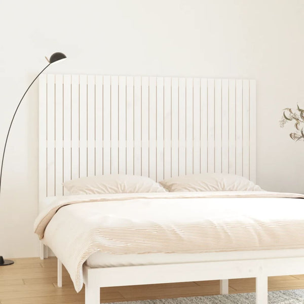 Wand Kopfteil Weiß 185cm Massivholz