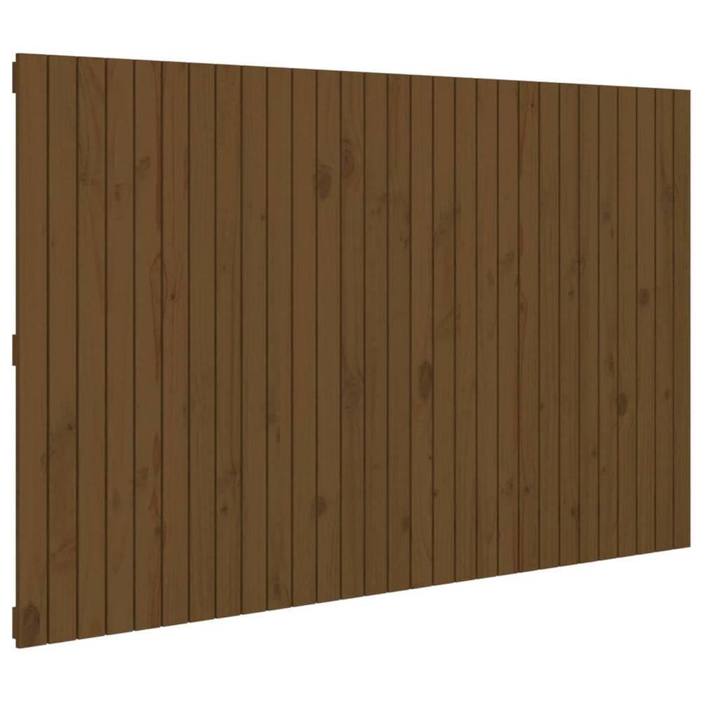 vidaXL Tête de lit murale marron miel 185x3x110 cm Bois de pin massif