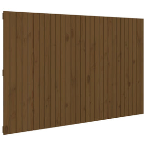 vidaXL Tête de lit murale marron miel 185x3x110 cm Bois de pin massif