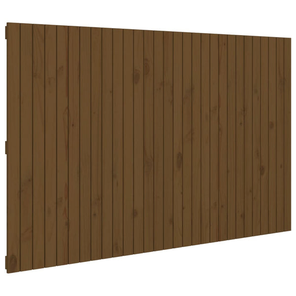 vidaXL Tête de lit murale marron miel 185x3x110 cm Bois de pin massif