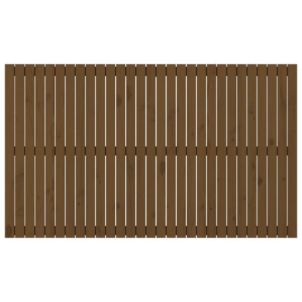 vidaXL Tête de lit murale marron miel 185x3x110 cm Bois de pin massif