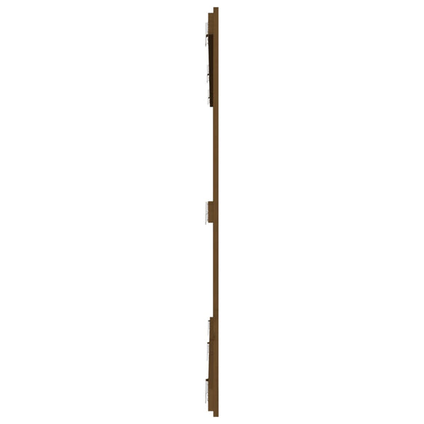 vidaXL Tête de lit murale marron miel 185x3x110 cm Bois de pin massif