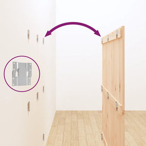 Wand Kopfteil 140 cm Kiefer Massivholz