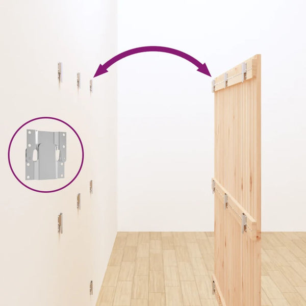 Wand Kopfteil 140 cm Kiefer Massivholz