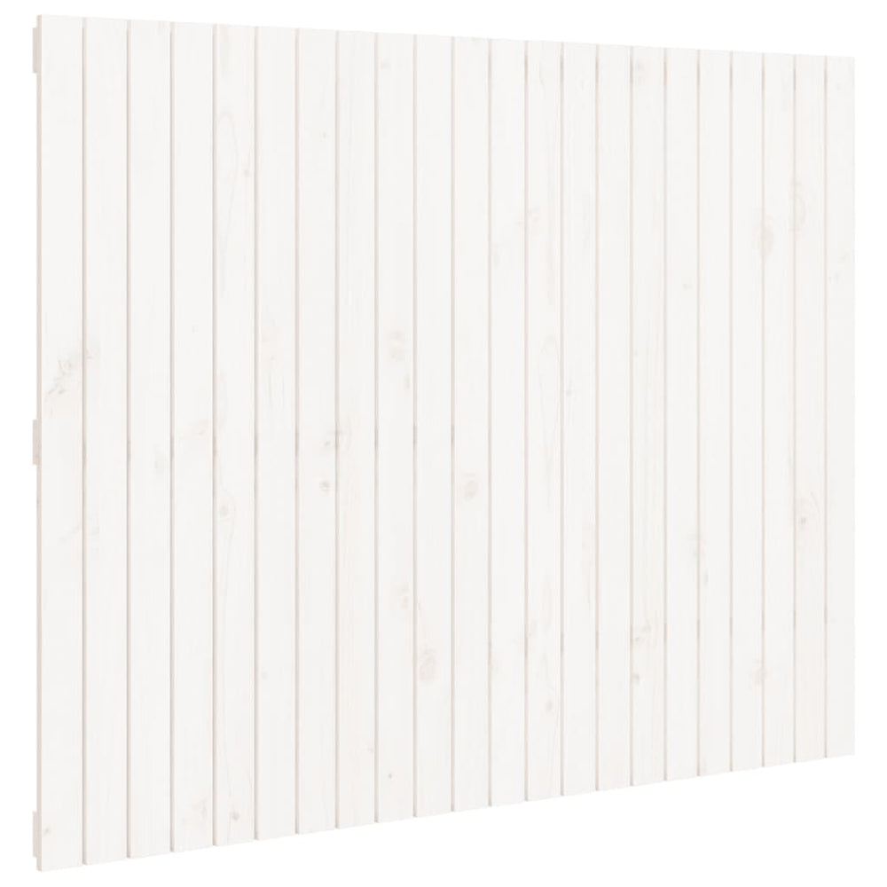 vidaXL Wall Headboard White 140x3x110 cm Solid Pine Wood