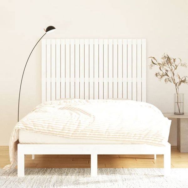 Wand Kopfteil Weiß 140cm Massivholz