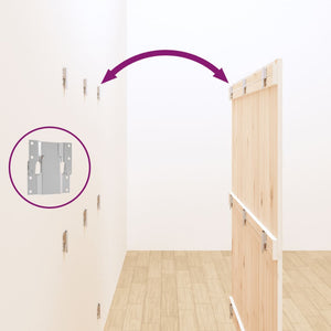 Wand Kopfteil Weiß 140cm Massivholz