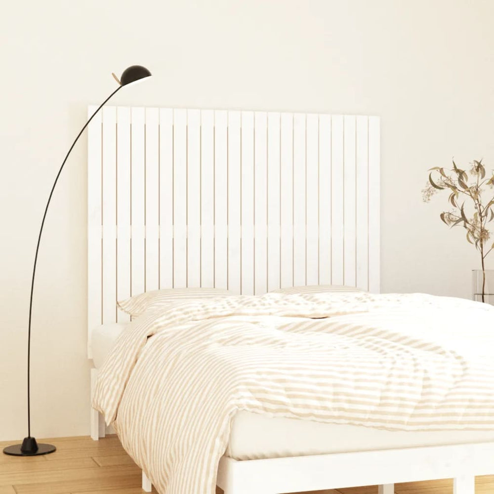 vidaXL Wall Headboard White 140x3x110 cm Solid Pine Wood
