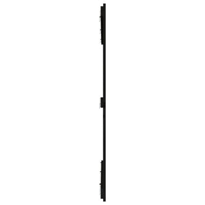 Schwarzes Wand-Kopfteil 140cm Kiefer Massivholz