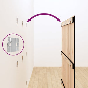 Schwarzes Wand-Kopfteil 140cm Kiefer Massivholz
