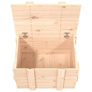 Massivholz Kiefer Truhe 58x40,5x42 cm