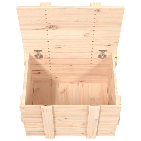 Massivholz Kiefer Truhe 58x40,5x42 cm