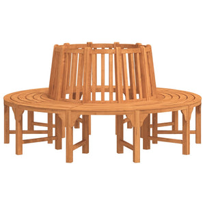 Baumbank Rund Ø208 cm Massivholz Eukalyptus