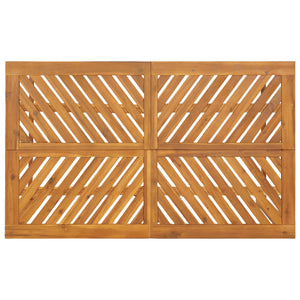 Garten Essgruppe 4 pcs Braun Massivholz Akazie