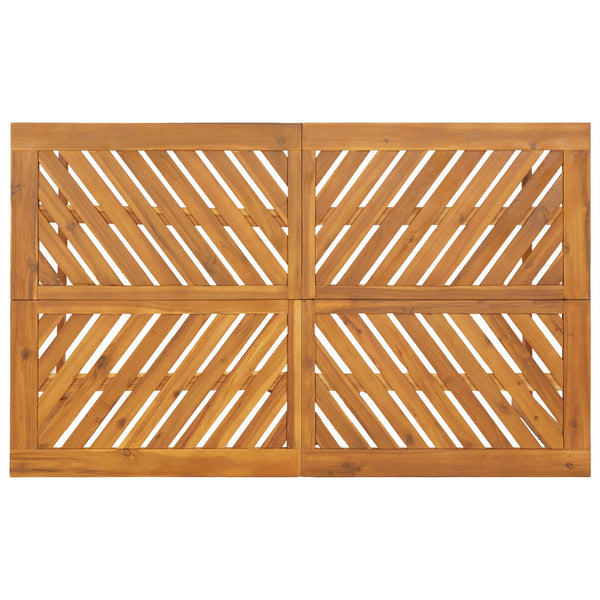 Garten Essgruppe 4 pcs Braun Massivholz Akazie