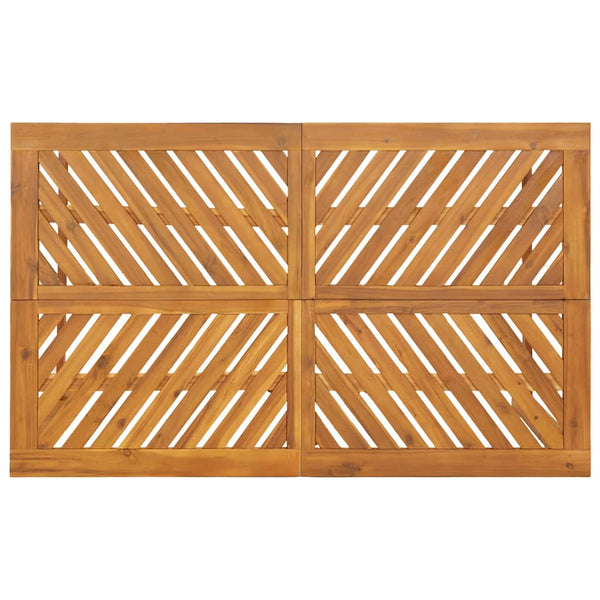 Garten Essgruppe 7 pcs Braun Massivholz Akazie