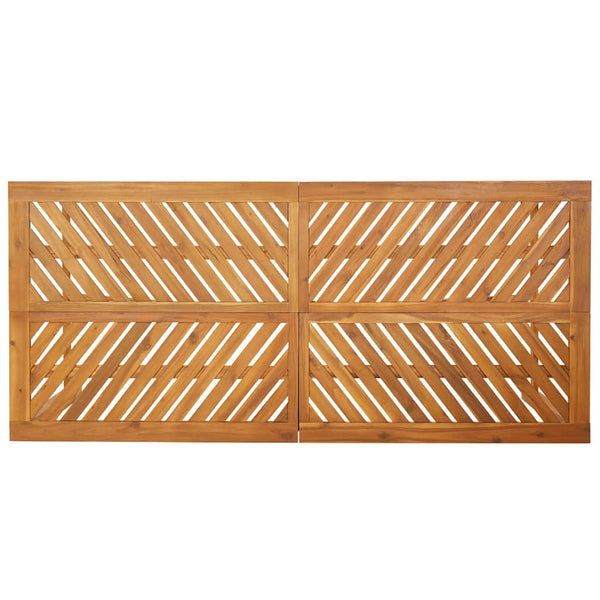 Garten Essgruppe 9 pcs Braun Massivholz Akazie