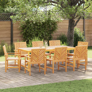 Esszimmerstuhl 8 pcs Natur 62,5 x 59 x 89 cm Massivholz Akazie