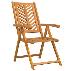 vidaXL Chaises de jardin 4 pcs Marron 57 x 72 x 109 cm Bois d'acacia massif