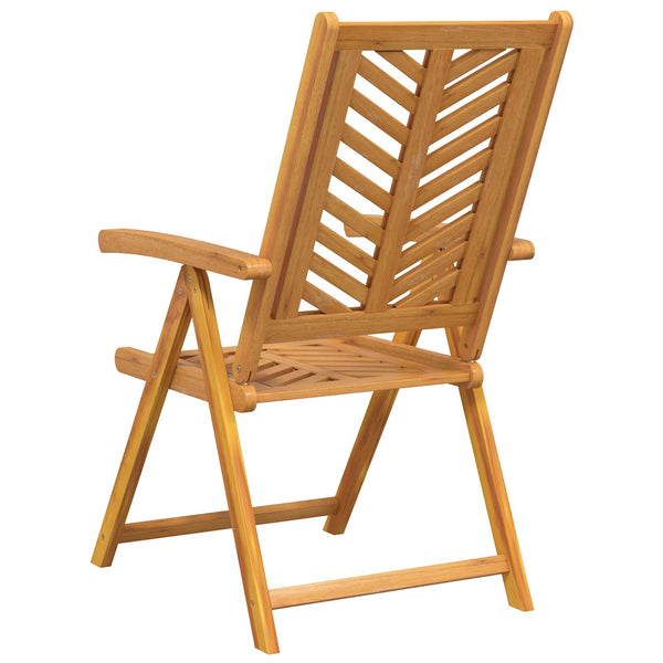vidaXL Chaises de jardin 4 pcs Marron 57 x 72 x 109 cm Bois d'acacia massif