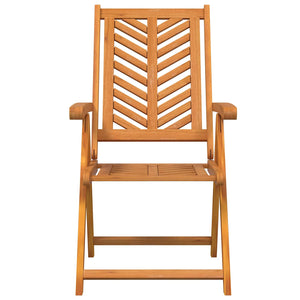 vidaXL Chaises de jardin 4 pcs Marron 57 x 72 x 109 cm Bois d'acacia massif