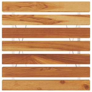 Klappbarer Bistrotisch Akazie Stahl 55x54x71 cm